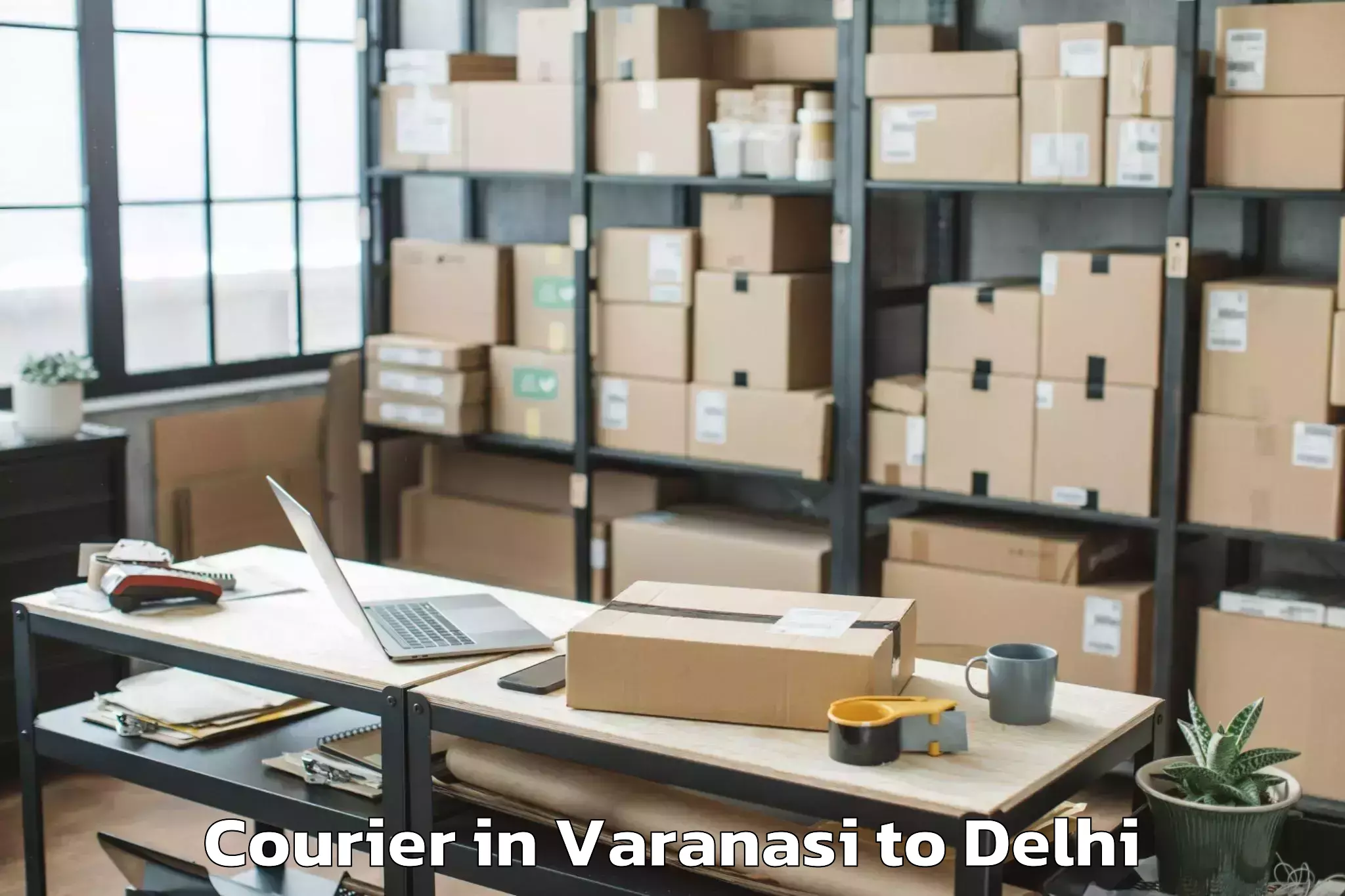 Book Varanasi to Ramesh Nagar Courier Online